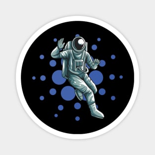 Cardano Logo Astronaut Blockchain ADA Crypto Token Coin To The Moon Magnet